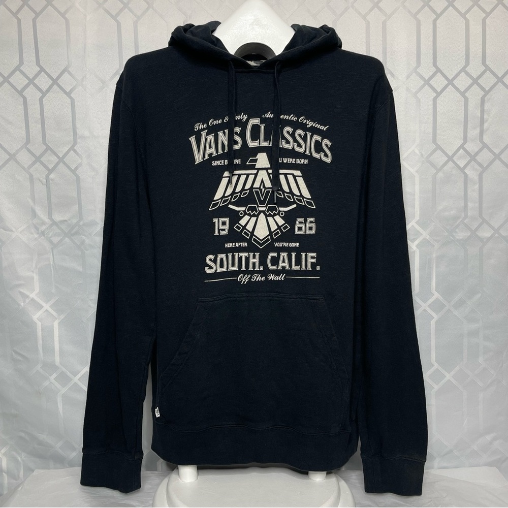 Vans Classics "South Calif." Graphic Black Hoodie - Size Large